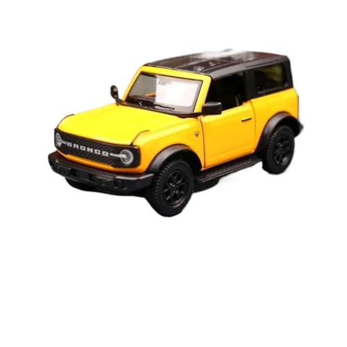 YCNXEB Miniatur Modelle 1 36 Für Ford Bronco Lima Legierung Auto Diecast Metall Off-Road Modell Simulation Tür Kann Öffnen Spielzeug Originalgetreue Nachbildung(Yellow) von YCNXEB
