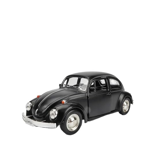 YCNXEB Miniatur Modelle 1 36 Für Käfer Legierung Auto Druckguss Metall Spielzeug Oldtimer Fahrzeuge Modell Simulation Sammlung Dekoration Originalgetreue Nachbildung(Schwarz) von YCNXEB