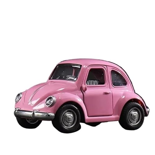 YCNXEB Miniatur Modelle 1 36 Für Mini Beetles Alloy Cute Car Model Diecast Metal Toy Vehicles Car Simulation Sound and Light Collection Originalgetreue Nachbildung(Rosa) von YCNXEB