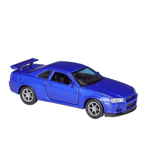 YCNXEB Miniatur Modelle 1 36 Für Nissan GT-R R34 Skyline Legierung Sport Auto Diecast Simulation Metall Racing Auto Fahrzeuge Modell Spielzeug Originalgetreue Nachbildung von YCNXEB