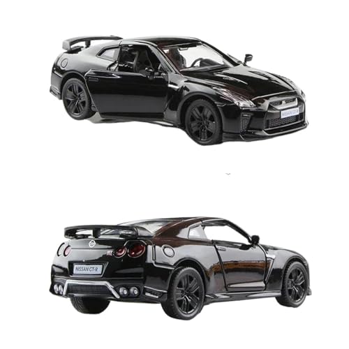 YCNXEB Miniatur Modelle 1 36 Für Nissan GTR R35 Super Legierung Modell Hinten Pull-ou Spielzeug Dekoration Enthusiasten Sammeln Spielzeug Originalgetreue Nachbildung(Schwarz) von YCNXEB