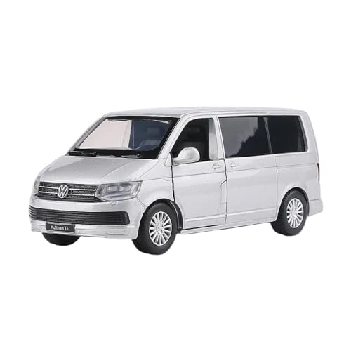 YCNXEB Miniatur Modelle 1 36 Für VW Multivan T6 MPV Legierung Auto Diecast Metall Spielzeug Fahrzeuge Simulation Miniatur Maßstab Sammlung Originalgetreue Nachbildung(White) von YCNXEB