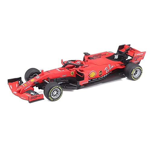 YCNXEB Miniatur Modelle 1 43 Für Ferrari Rot F1 Team Nummer 16 Legierung Druckguss Modellauto Sammlung Display Geschenk Originalgetreue Nachbildung von YCNXEB