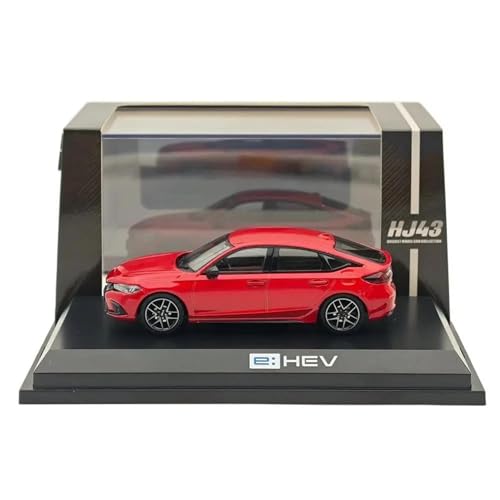 YCNXEB Miniatur Modelle 1 43 Für Fl4 E Hev Premium Kristall Rot Metallic HJ433003R Diecast Modell Auto Sammlung Auto Spielzeug Geschenk Originalgetreue Nachbildung von YCNXEB