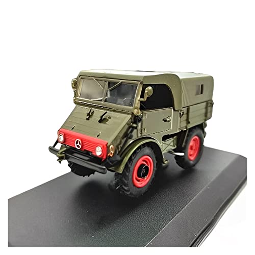 YCNXEB Miniatur Modelle 1 43 Für Mercedes Unimog Army Green Legierungsmodellsimulationsfahrzeuge Für Erwachsene Originalgetreue Nachbildung von YCNXEB