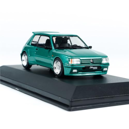 YCNXEB Miniatur Modelle 1 43 Für Peugeot 205 DIMMA Grüne Limousine S4310807 Legierung Modelle Spielzeug Kits Kinder Auto Geschenke Originalgetreue Nachbildung von YCNXEB