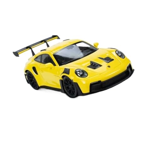 YCNXEB Miniatur Modelle 1 43 Für Porsche 911 (992) GT3RS Gelb Legierung Automodell Metall Spielzeugbausatz Kindergeschenksammlung Originalgetreue Nachbildung von YCNXEB