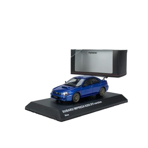 YCNXEB Miniatur Modelle 1 43 Für Subaru Impreza S202 Gelb Harz Rennwagen Modell Spielzeug Kit Kinder Auto Geschenk Originalgetreue Nachbildung(Blau) von YCNXEB