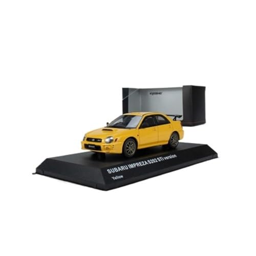 YCNXEB Miniatur Modelle 1 43 Für Subaru Impreza S202 Gelb Harz Rennwagen Modell Spielzeug Kit Kinder Auto Geschenk Originalgetreue Nachbildung(Yellow) von YCNXEB