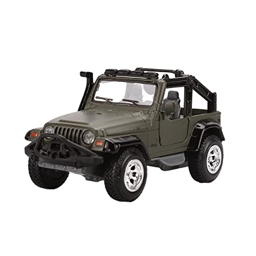 YCNXEB Miniatur Modelle 1 43 Für Wrangler Army Green Legierung Druckguss Modellauto Sammlung Display Männer Mode Geschenk Originalgetreue Nachbildung von YCNXEB
