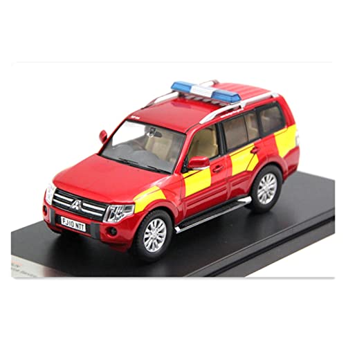 YCNXEB Miniatur Modelle 1 43 for Mitsubishi Pajero Feuerrettung Polizeiauto Simulation Legierung Auto Modell Erwachsene Sammlung Geschenk Spielzeugauto Nachbildung von YCNXEB