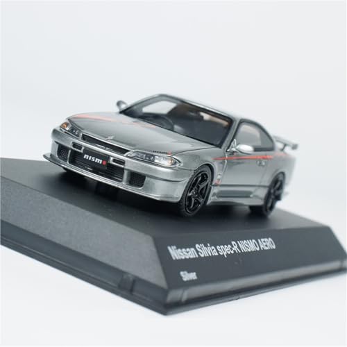 YCNXEB Miniatur Modelle 1 43 für Nissan S15 Spec R Skyline Silber Harz Limousine Modell Spielzeug Kit Kinder Auto Geschenk Sammlung Originalgetreue Nachbildung von YCNXEB