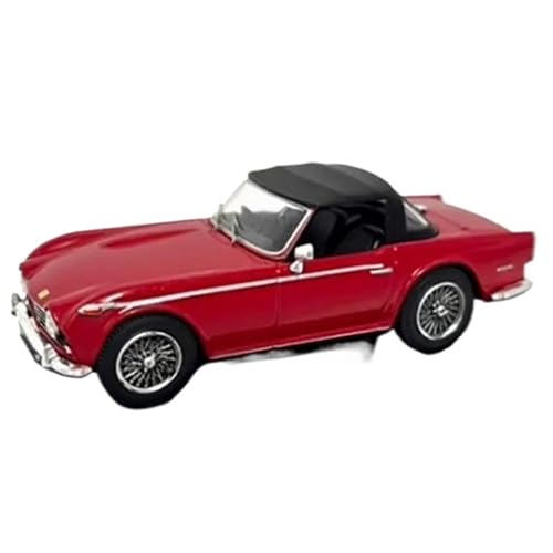 YCNXEB Miniatur Modelle 1 43 für Triumph TR5 Rot Sport Auto Modell Sammlung Fertig Dekorationen Erwachsene Geschenke Spielzeug Originalgetreue Nachbildung von YCNXEB