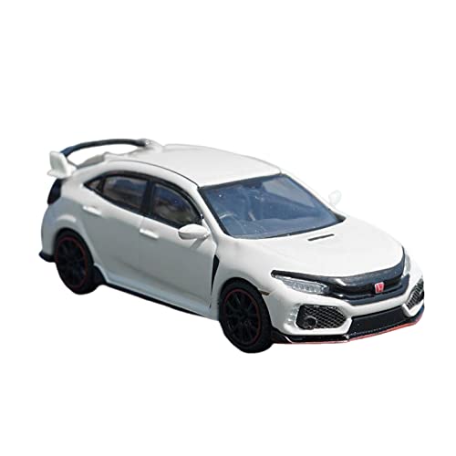 YCNXEB Miniatur Modelle 1 64 Alu-Automodell Für Honda Civic Type R FK8 Simulation Statisches Metallauto-Erwachsenensammlungsdisplay Originalgetreue Nachbildung(White Right Rudder) von YCNXEB