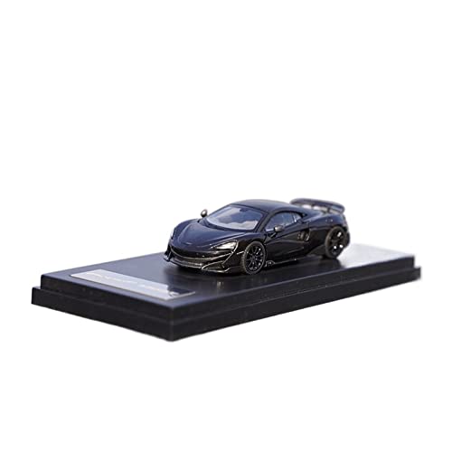 YCNXEB Miniatur Modelle 1 64 Alu-Automodell Für McLaren 600LT Roadster-Simulation Statisches Metallauto-Erwachsenensammlungsdisplay Originalgetreue Nachbildung(Schwarz) von YCNXEB