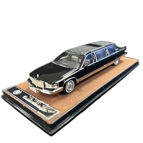 YCNXEB Miniatur Modelle 1 64 Für Cadillac Fleetwood Druckguss-Legierung Automodell Cadillac Auto Spielzeug Erwachsene Sammlerstück Ornament Originalgetreue Nachbildung(Schwarz) von YCNXEB