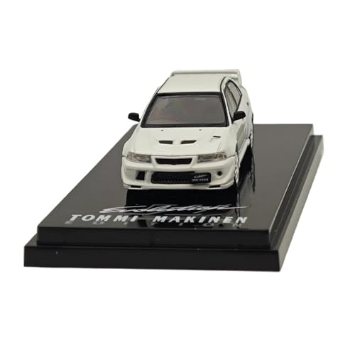 YCNXEB Miniatur Modelle 1 64 Für Lancer RS ​​Evolution VI (TME) Scortia Weiß HJ643033AW Diecast Modelle Auto Sammlung Auto Spielzeug Originalgetreue Nachbildung von YCNXEB