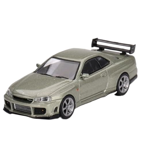 YCNXEB Miniatur Modelle 1 64 Für Nissan Skyline GTR Grün Legierung Automodell Statische Dekoration Geeignet Als Geschenk Für Kinder Originalgetreue Nachbildung von YCNXEB