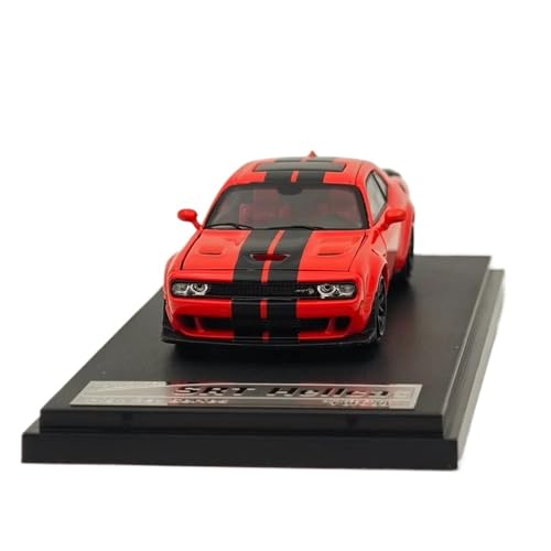 YCNXEB Miniatur Modelle 1 64 Für SRT Hellcat Muscle Sports Red Diecast Modelle Auto Sammlung Auto Spielzeug Geschenk Originalgetreue Nachbildung von YCNXEB