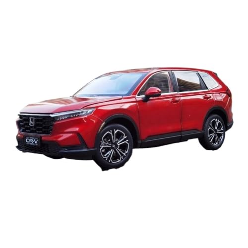 YCNXEB Miniatur Modelle 1:18 Für Honda CR-V CRV SUV 2024 Legierung Auto Modell Szene Display Ebene Miniatur Auto Modell Originalgetreue Nachbildung(Red) von YCNXEB