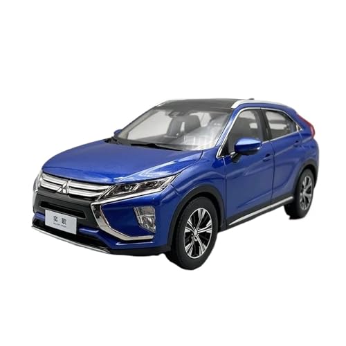 YCNXEB Miniatur Modelle 1:18 Für Mitsubishi Eclipse Cross SUV Legierung Mini Auto Modell Klassische Figur Ornamente Jungen Originalgetreue Nachbildung(Blue) von YCNXEB