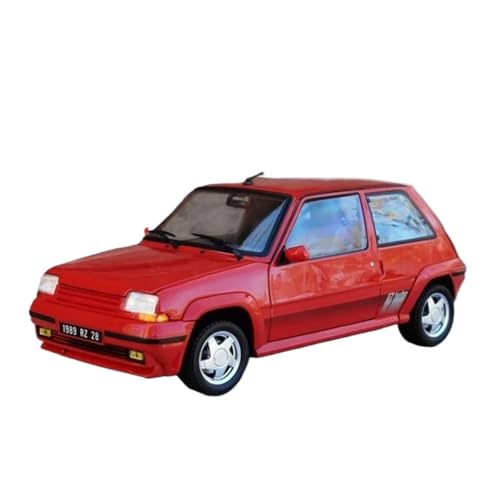 YCNXEB Miniatur Modelle 1:18 Für Renault Supercinq GT Turbo 1989 Legierung Auto Modell Hobby Display Dekorationen Originalgetreue Nachbildung von YCNXEB
