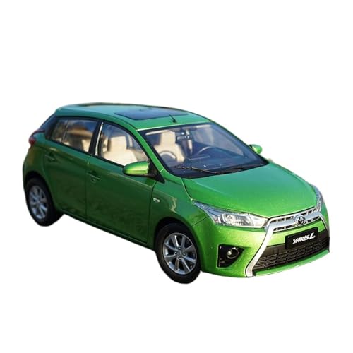 YCNXEB Miniatur Modelle 1:18 Für Toyota Yaris Geländewagen Legierung Display Geschenk Sammlung Freunde Und Verwandte Originalgetreue Nachbildung(Grün) von YCNXEB
