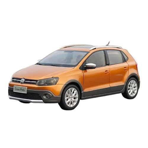 YCNXEB Miniatur Modelle 1:18 Für VW Cross Polo 2016 Legierung Automodell Klassische Fan-Sammlungen Auf Dem Display Originalgetreue Nachbildung von YCNXEB