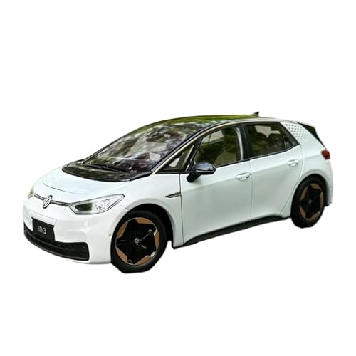 YCNXEB Miniatur Modelle 1:18 Für VW ID3 ID.3 SUV Legierung Automodell Miniaturkunst Automodell Tischdekoration Originalgetreue Nachbildung(White) von YCNXEB