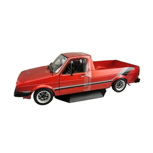 YCNXEB Miniatur Modelle 1:18 Für VW Red Pickup Statische Legierung Auto Modell Souvenir Hobby Erwachsene Sammeln Displays Originalgetreue Nachbildung von YCNXEB
