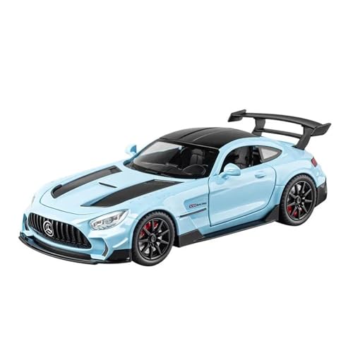 YCNXEB Miniatur Modelle 1:22 Für Benz GTR Sportwagen Simulation Diecast Metalllegierung Modellauto Sound Licht Zurückziehen Sammlung Spielzeug Originalgetreue Nachbildung(Blau) von YCNXEB