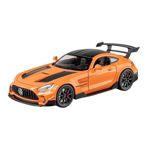 YCNXEB Miniatur Modelle 1:22 Für Benz GTR Sportwagen Simulation Diecast Metalllegierung Modellauto Sound Licht Zurückziehen Sammlung Spielzeug Originalgetreue Nachbildung(Orange) von YCNXEB