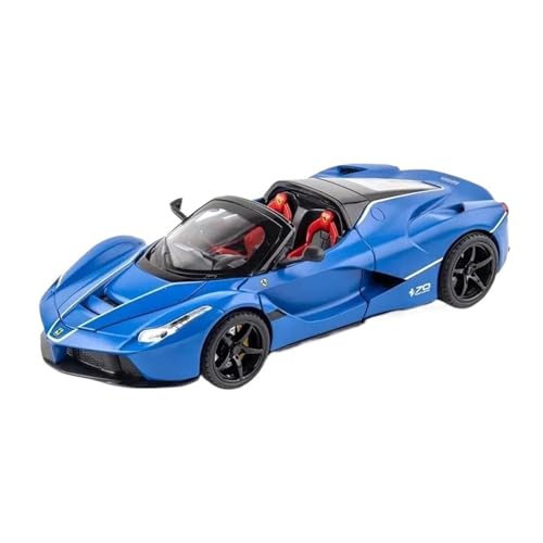 YCNXEB Miniatur Modelle 1:22 Für Cabrio Ferrari Laferrari Rafa Legierung Diecast Sound Licht Auto Modell Sammlung Metall Modell Dekoration Originalgetreue Nachbildung(Blau) von YCNXEB