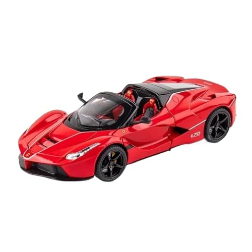 YCNXEB Miniatur Modelle 1:22 Für Cabrio Ferrari Laferrari Rafa Legierung Diecast Sound Licht Auto Modell Sammlung Metall Modell Dekoration Originalgetreue Nachbildung(Rot) von YCNXEB