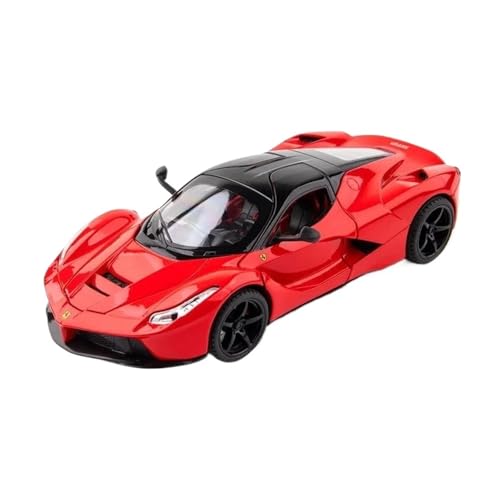 YCNXEB Miniatur Modelle 1:22 Für Ferrari Laferrari Rafa Legierung Diecast Auto Modell Dekoration Sound Licht Fahrzeug Sammlung Spielzeug Auto Originalgetreue Nachbildung(Rot) von YCNXEB