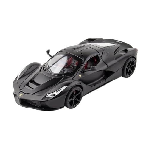 YCNXEB Miniatur Modelle 1:22 Für Ferrari Laferrari Rafa Legierung Diecast Auto Modell Dekoration Sound Licht Fahrzeug Sammlung Spielzeug Auto Originalgetreue Nachbildung(Schwarz) von YCNXEB