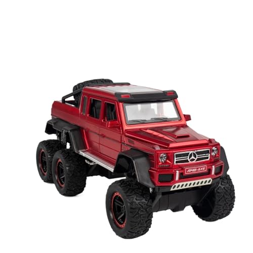 YCNXEB Miniatur Modelle 1:22 Für Mercedes Benz AMG 6X6 G63 Auto Modell Simulation DiecastVehiclePull Back Auto Sammlung Spielzeug Geschenke Originalgetreue Nachbildung(Rot) von YCNXEB