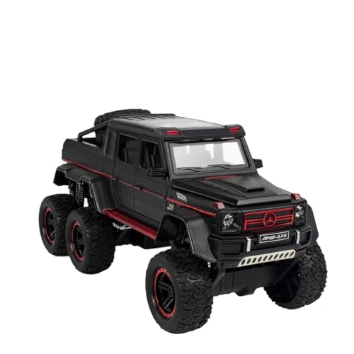YCNXEB Miniatur Modelle 1:22 Für Mercedes Benz AMG 6X6 G63 Auto Modell Simulation DiecastVehiclePull Back Auto Sammlung Spielzeug Geschenke Originalgetreue Nachbildung(Schwarz) von YCNXEB