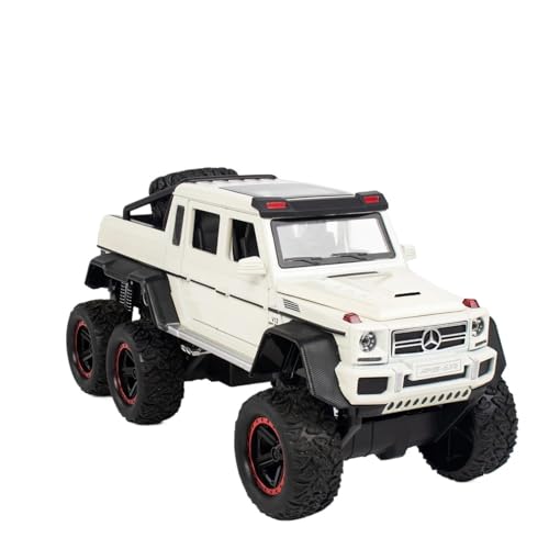 YCNXEB Miniatur Modelle 1:22 Für Mercedes Benz AMG 6X6 G63 Auto Modell Simulation DiecastVehiclePull Back Auto Sammlung Spielzeug Geschenke Originalgetreue Nachbildung(White) von YCNXEB
