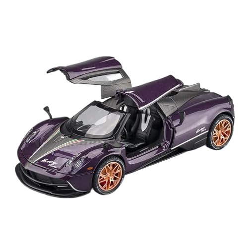 YCNXEB Miniatur Modelle 1:22 Für Pagani Huayra Dinastia Supercar Legierung Auto Sammlung Modell Auto Sound Und Licht Spielzeug Dekorativ Originalgetreue Nachbildung(Purple) von YCNXEB
