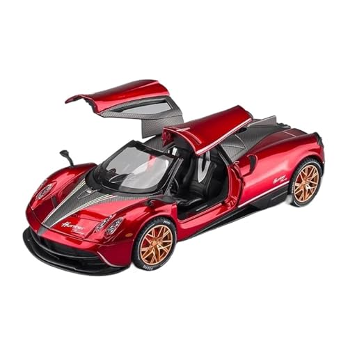 YCNXEB Miniatur Modelle 1:22 Für Pagani Huayra Dinastia Supercar Legierung Auto Sammlung Modell Auto Sound Und Licht Spielzeug Dekorativ Originalgetreue Nachbildung(Rot) von YCNXEB
