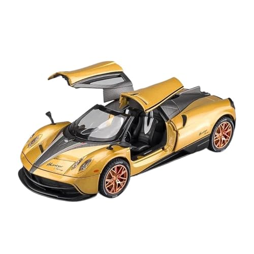 YCNXEB Miniatur Modelle 1:22 Für Pagani Huayra Dinastia Supercar Legierung Auto Sammlung Modell Auto Sound Und Licht Spielzeug Dekorativ Originalgetreue Nachbildung(Yellow) von YCNXEB