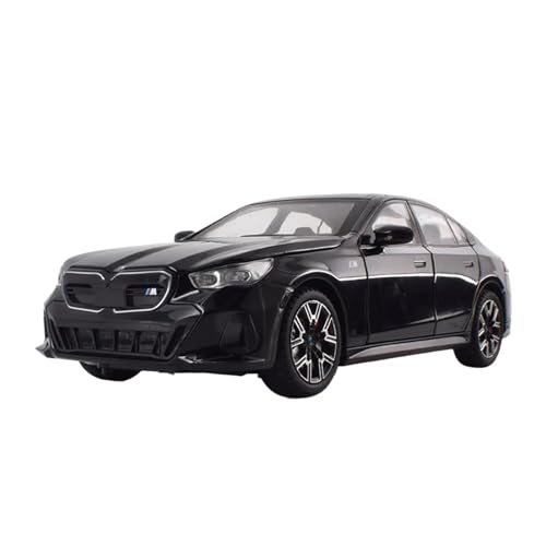 YCNXEB Miniatur Modelle 1:24 Für BMW I5 M60 Sound Licht Legierung Auto Modell Erwachsene Desktop Miniatur Szene Dekoration Originalgetreue Nachbildung(Black) von YCNXEB