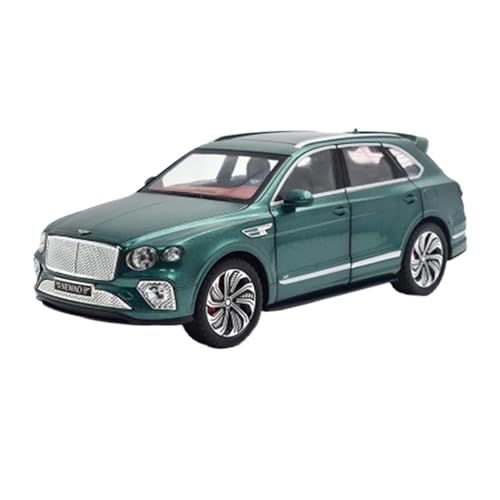 YCNXEB Miniatur Modelle 1:24 Für Bentayga SUV Sound Und Licht Klassische Legierung Auto Modell Statische Figur Miniatur Originalgetreue Nachbildung(Green) von YCNXEB