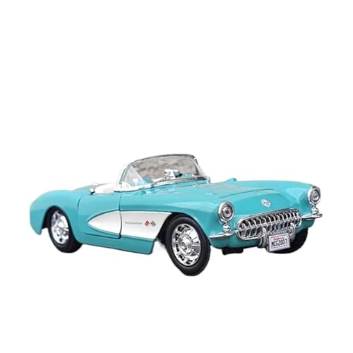 YCNXEB Miniatur Modelle 1:24 Für Chevrolet 1957 Corvette Klassische Legierung Auto Modell Statische Figur Miniatur Originalgetreue Nachbildung von YCNXEB