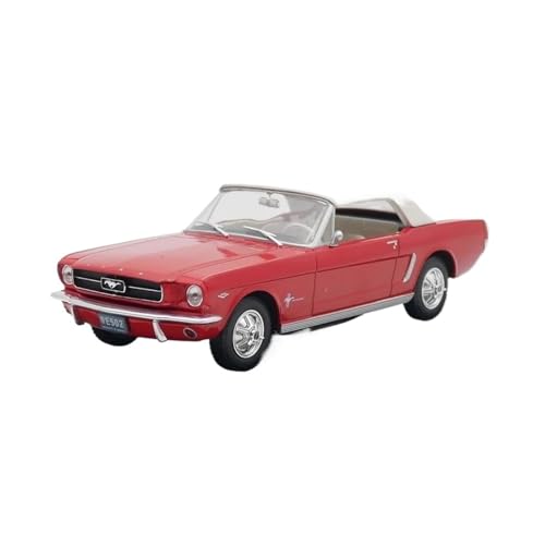 YCNXEB Miniatur Modelle 1:24 Für Ford Mustang 1965 Cabrio Legierung Auto Modell Dekoration Display Souvenir Hobby Originalgetreue Nachbildung von YCNXEB