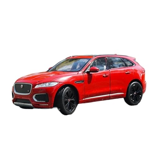 YCNXEB Miniatur Modelle 1:24 Für Jaguar F-Pace SUV Legierung Automodell Erwachsene Hobby Display Dekorationen Originalgetreue Nachbildung(Red) von YCNXEB
