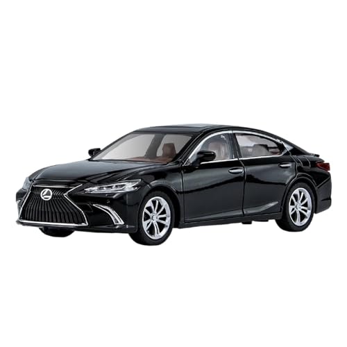 YCNXEB Miniatur Modelle 1:24 Für Lexus ES300 Mit Sound Light Pull Back Legierung Automodell Hobby Display Dekorationen Originalgetreue Nachbildung(Black) von YCNXEB
