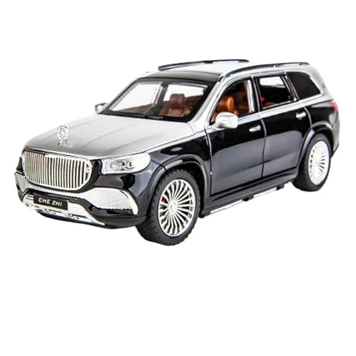YCNXEB Miniatur Modelle 1:24 Für Maybach GLS GLS600 Sound Und Licht Legierung Auto Modell Statische Figur Miniatur Originalgetreue Nachbildung von YCNXEB