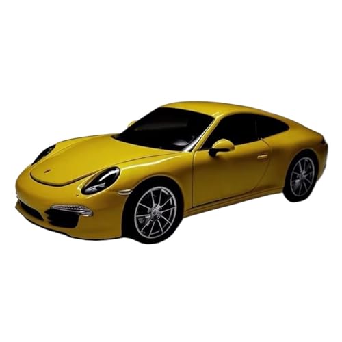 YCNXEB Miniatur Modelle 1:24 Für Porsche 911 Carrera S 991 Legierung Auto Modell Jungen Lieben Mini Klassische Sammlerstücke Originalgetreue Nachbildung(Yellow) von YCNXEB